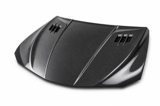 2018-2024 Toyota Camry XV70 V2 Style Carbon Fiber Hood - Alternate angle