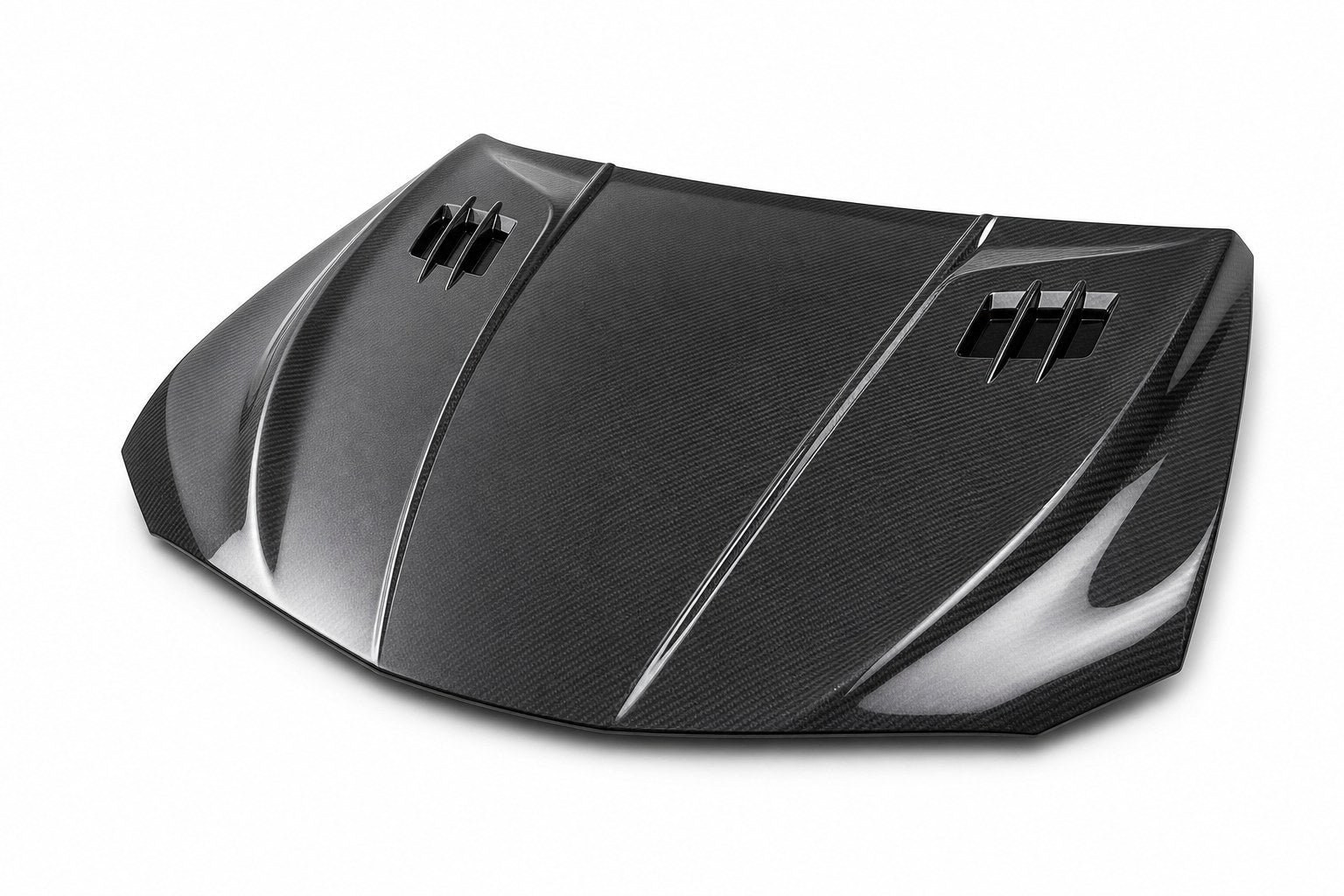 2018-2024 Toyota Camry XV70 V2 Style Carbon Fiber Hood - Alternate angle