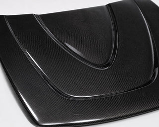 2004-2011 Mazda RX-8 SE3P OEM Style Carbon Fiber Hood - Detail closeup