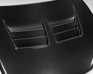2004-2011 Mazda RX-8 SE3P Vented Carbon Fiber Hood - Detail closeup
