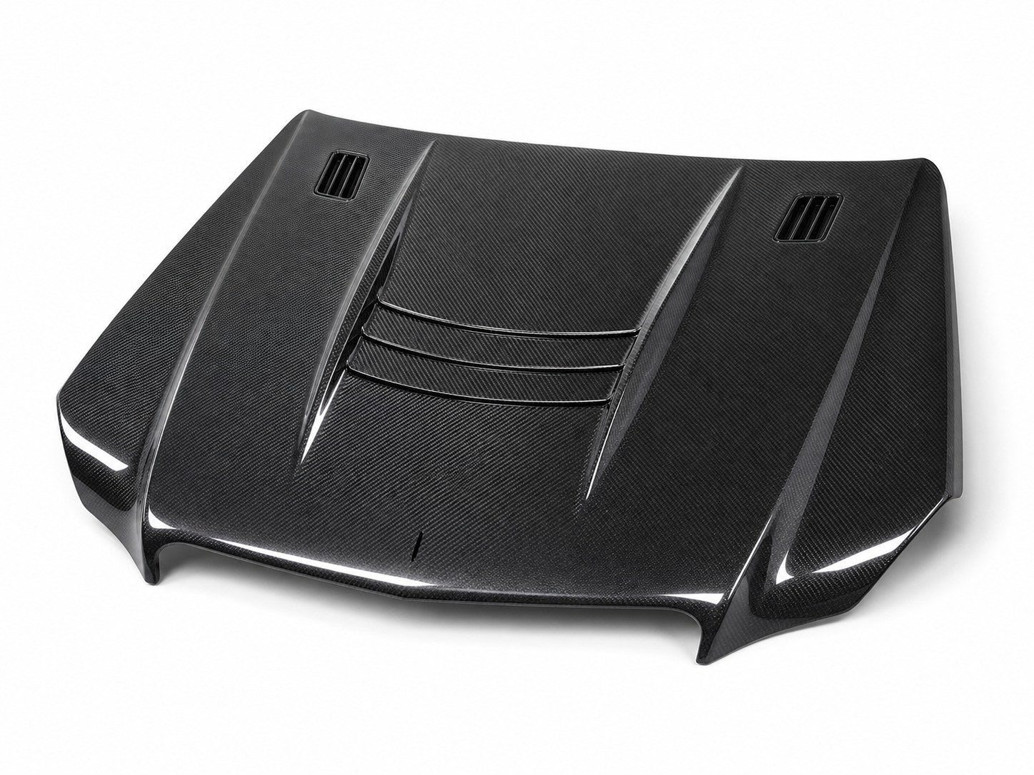 2014-2016 Mercedes-Benz E-Class W212 Facelift Carbon Fiber Hood - Alternate angle