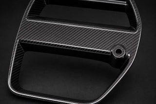 2021-2026 BMW M3 G80 / M4 G82 Carbon Fiber Grille / Trim - Detail closeup