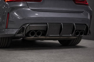 2021-2026 BMW M3 G80 / M4 G82 Carbon Fiber Rear Diffuser / Bumper - Installed context