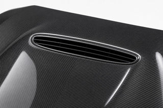2012-2021 BMW 1/2 Series F20/F21/F22/F87 Carbon Fiber Hood - Detail closeup