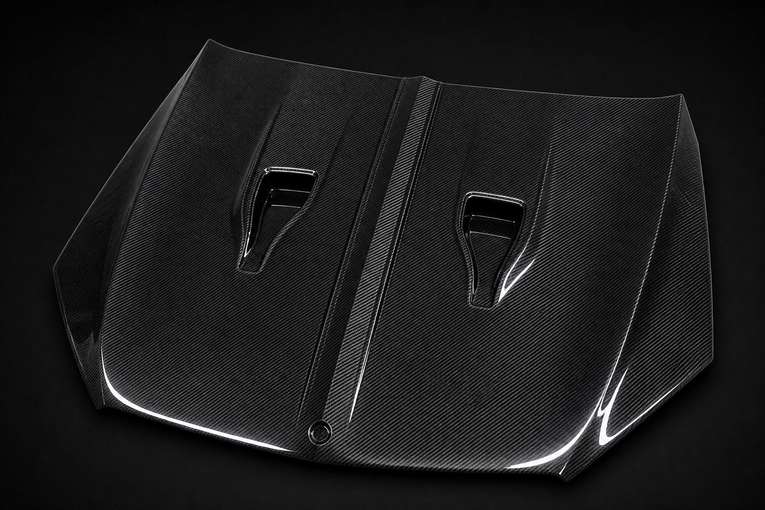 2014-2020 Mercedes-Benz S-Class W222 S63/S65 Style Carbon Fiber Hood - Alternate angle