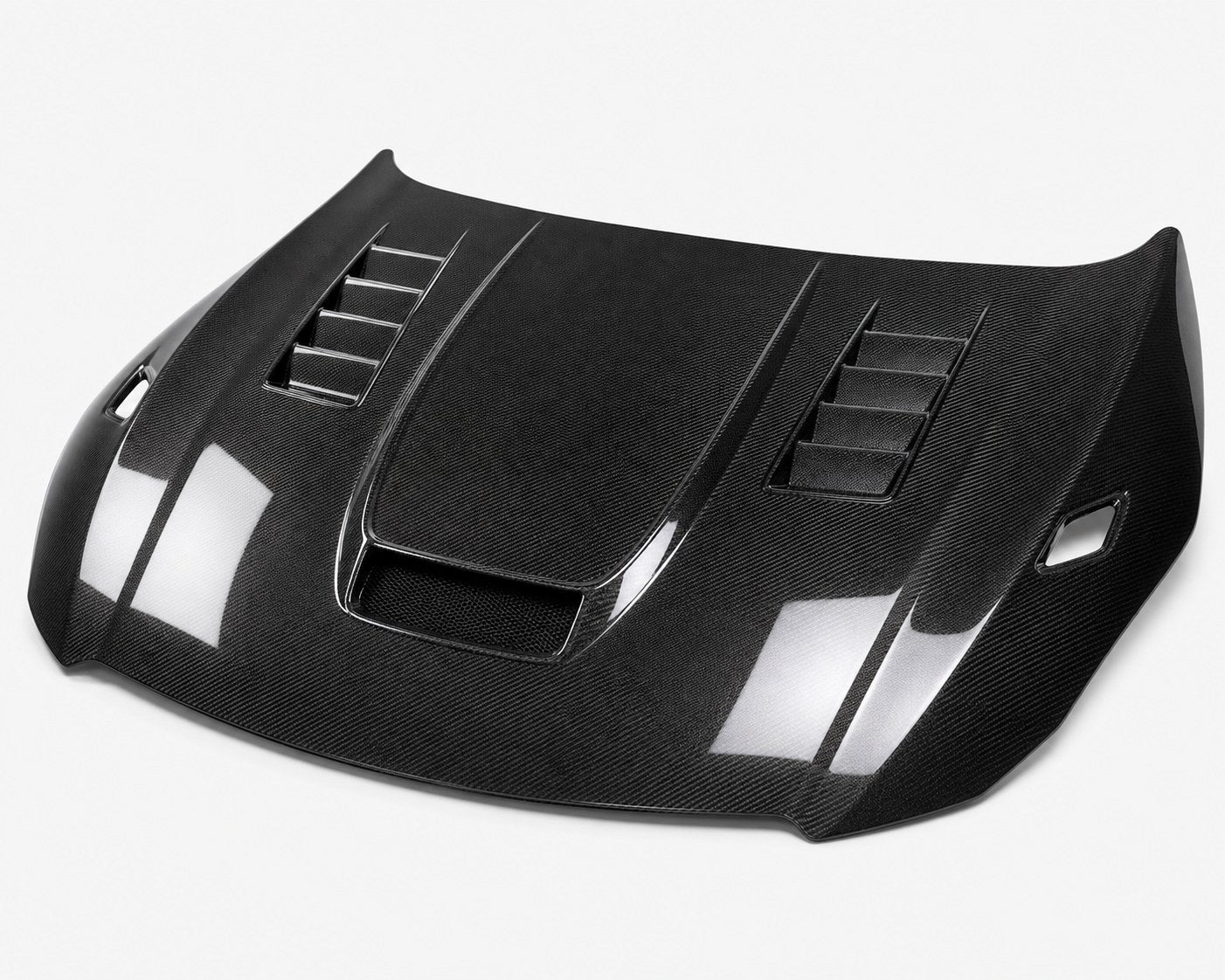 2020-2026 Toyota GR Supra A90/A91 Vented Carbon Fiber Hood - Alternate angle