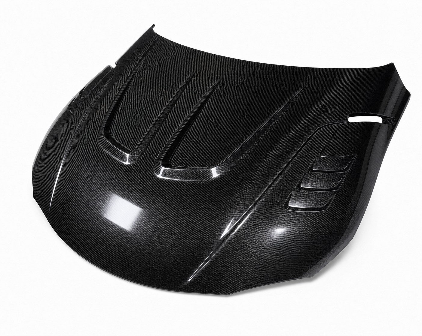 2020-2026 Toyota GR Supra A90/A91 Vented Performance Carbon Fiber Hood - Alternate angle