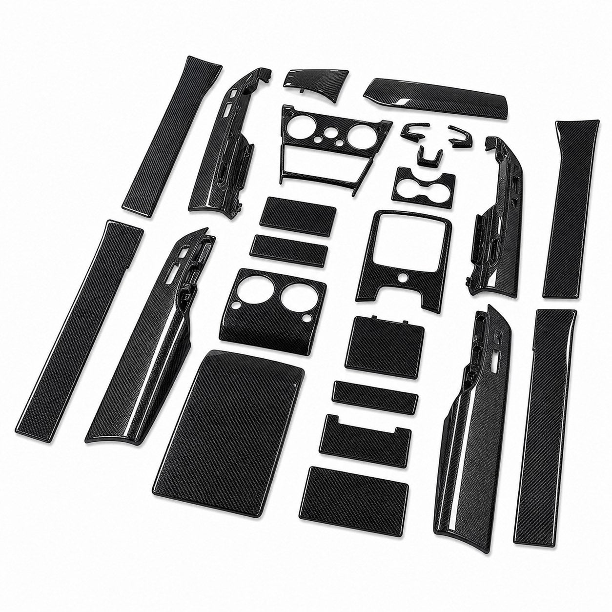 2019-2024 Rolls-Royce Cullinan 4-Seat B-Style Dry Carbon Fiber Interior Kit - Alternate angle