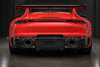 2019-2026 Porsche 911 992 Carbon Fiber Rear Diffuser - Installed context