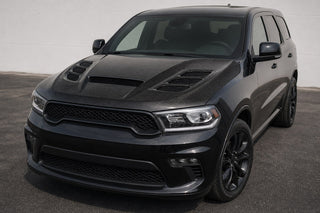 2011-2023 Dodge Durango SRT Style Carbon Fiber Hood - Installed context