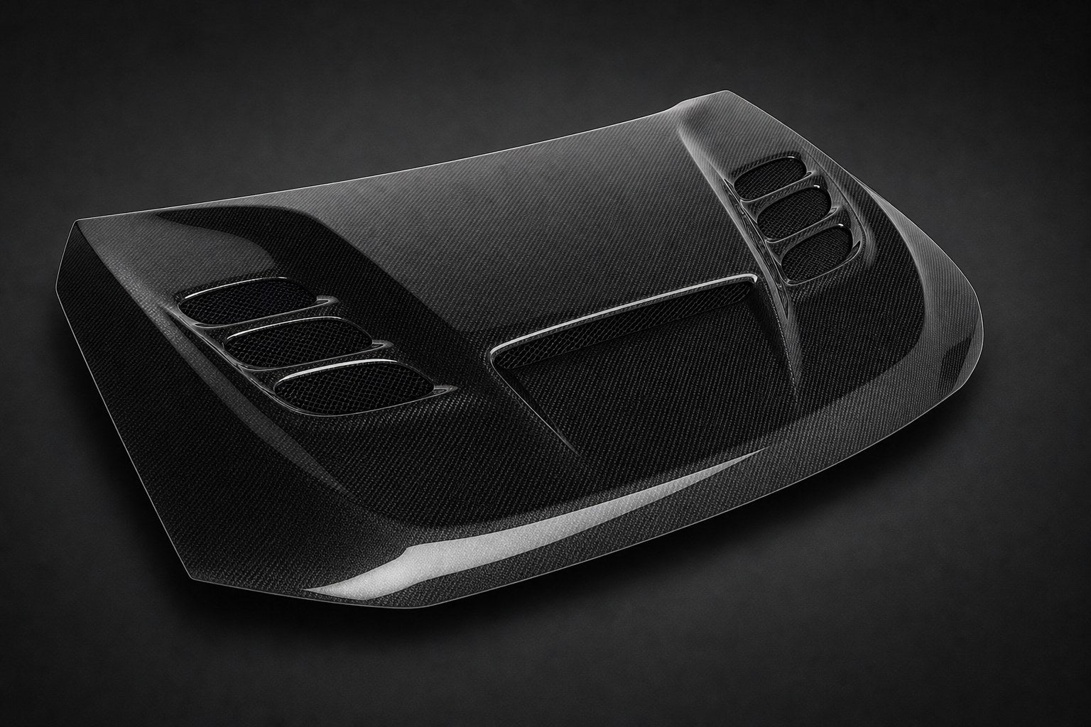 2011-2023 Dodge Durango SRT Style Carbon Fiber Hood - Alternate angle