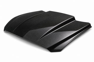 2015-2017 Ford Mustang S550 Heat Extractor Carbon Fiber Hood - Alternate angle