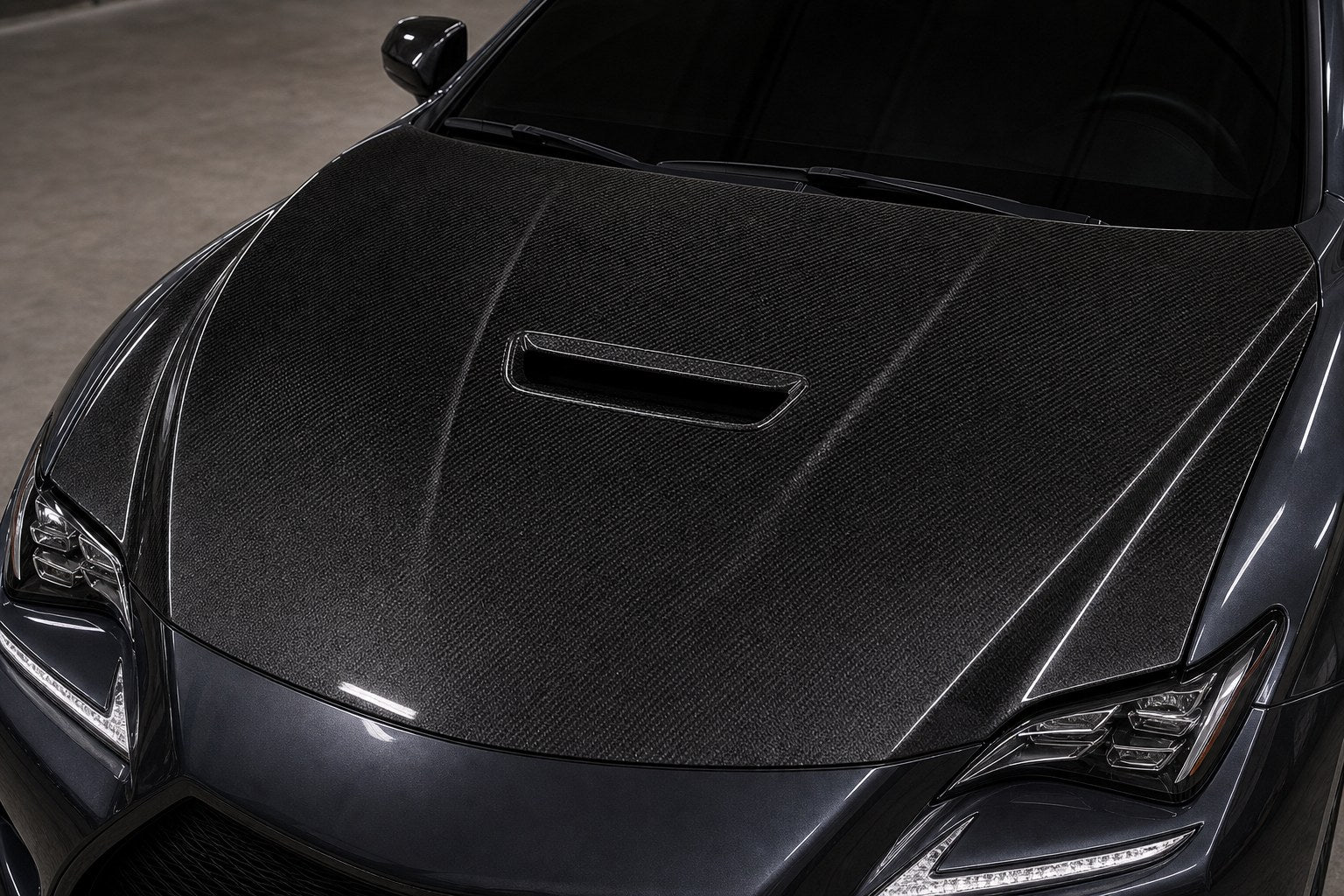 2015-2024 Lexus RC F Carbon Fiber Hood - Installed context