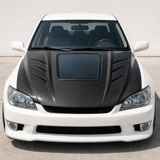 1999-2005 Lexus IS Carbon Fiber Hood - Installed context