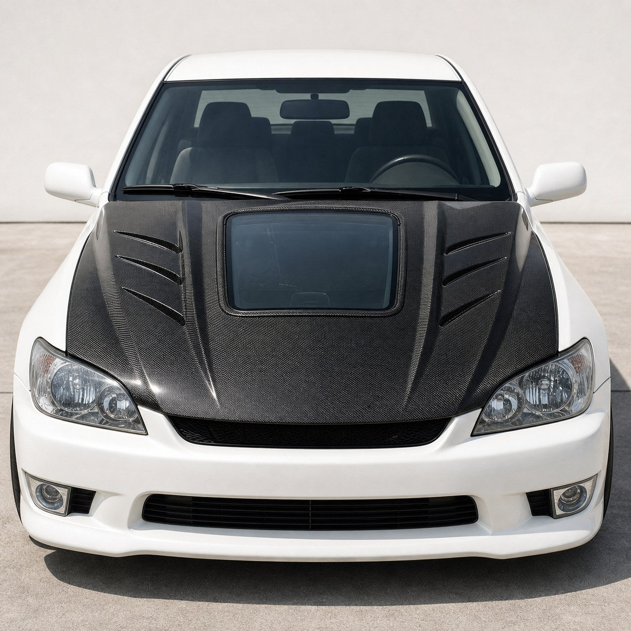 1999-2005 Lexus IS Carbon Fiber Hood - Installed context