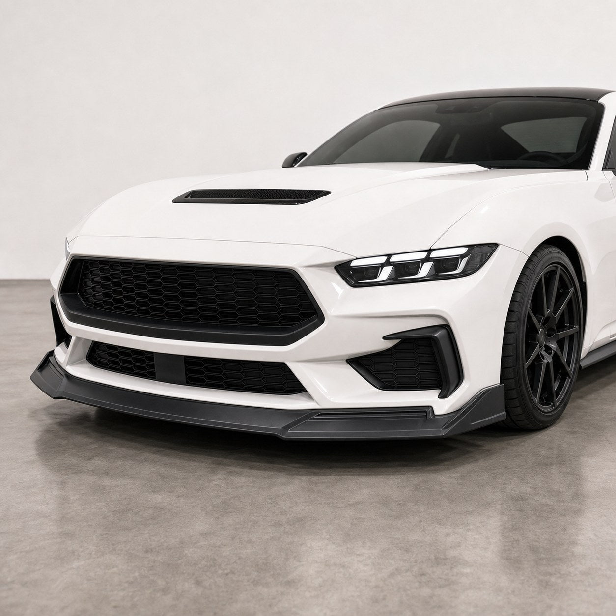 2024-2026 Ford Mustang S650 Dark Horse Style Unpainted PP Rear Spoiler - Installed context