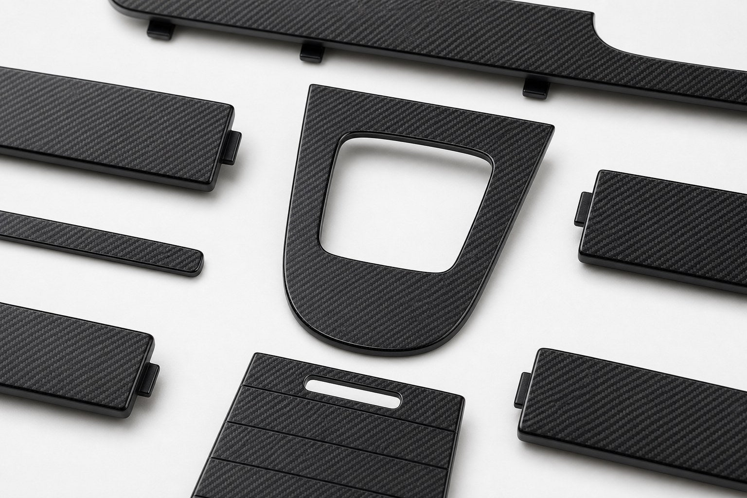 2002-2018 Mercedes-Benz G-Class W463 Dry Carbon Fiber Interior Kit - Detail closeup
