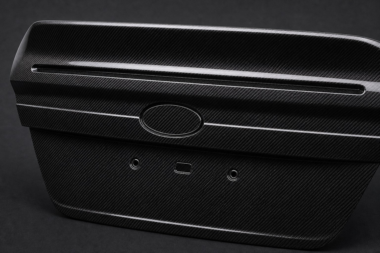 2022-2026 Subaru WRX VB Carbon Fiber Decklid - Detail closeup