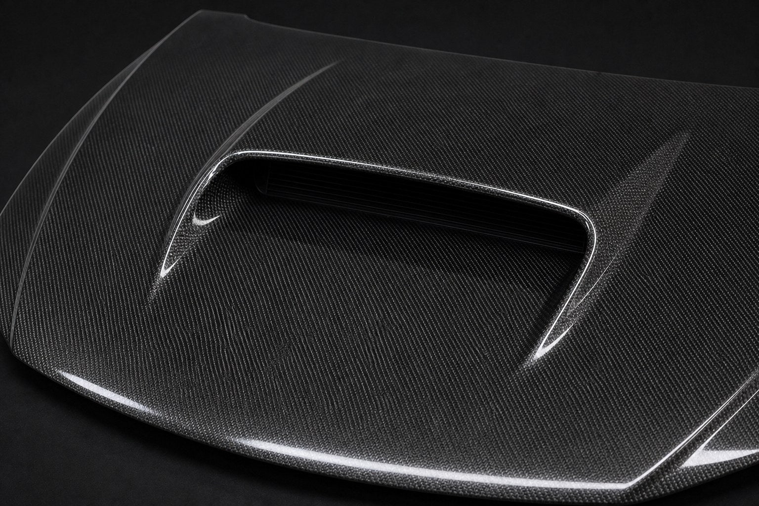 2008-2014 Subaru Impreza WRX/STI GR/GV Carbon Fiber Hood - Detail closeup