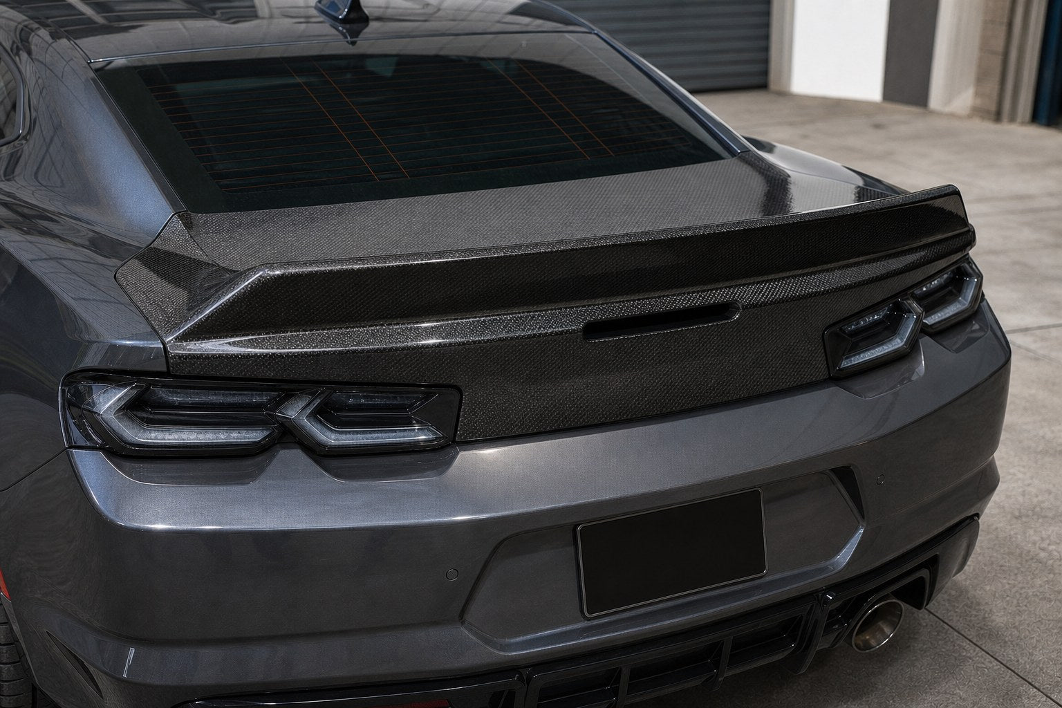 2016-2024 Chevrolet Camaro Carbon Fiber Decklid - Installed context