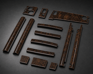 2010-2020 Rolls-Royce Ghost RR4 Wood and Carbon Fiber Interior Kit - Alternate angle