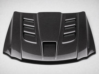 2005-2010 Jeep Grand Cherokee WK Vented Carbon Fiber Hood - Alternate angle