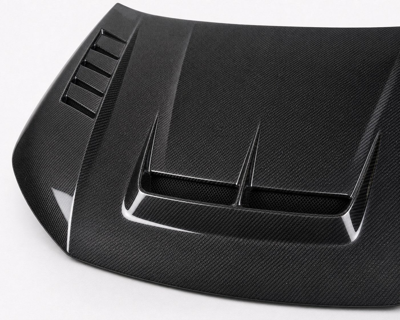 2022-2026 Honda Civic 11th Gen Carbon Fiber Hood - Detail closeup