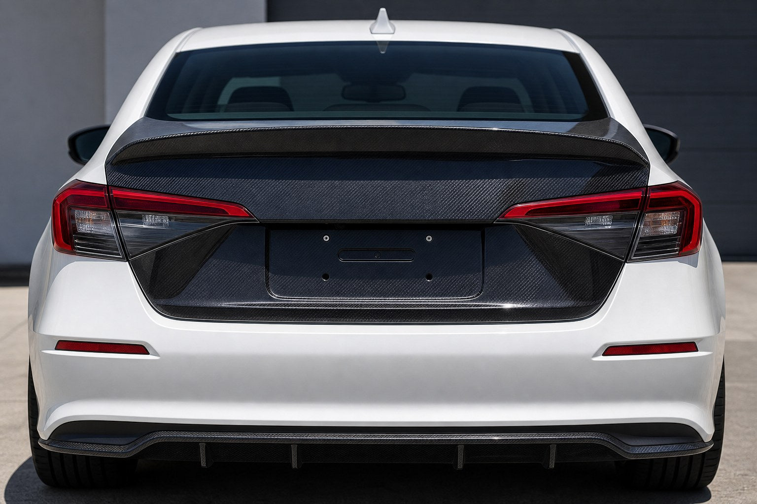 2022-2026 Honda Civic 11th Gen Carbon Fiber Decklid - Installed context