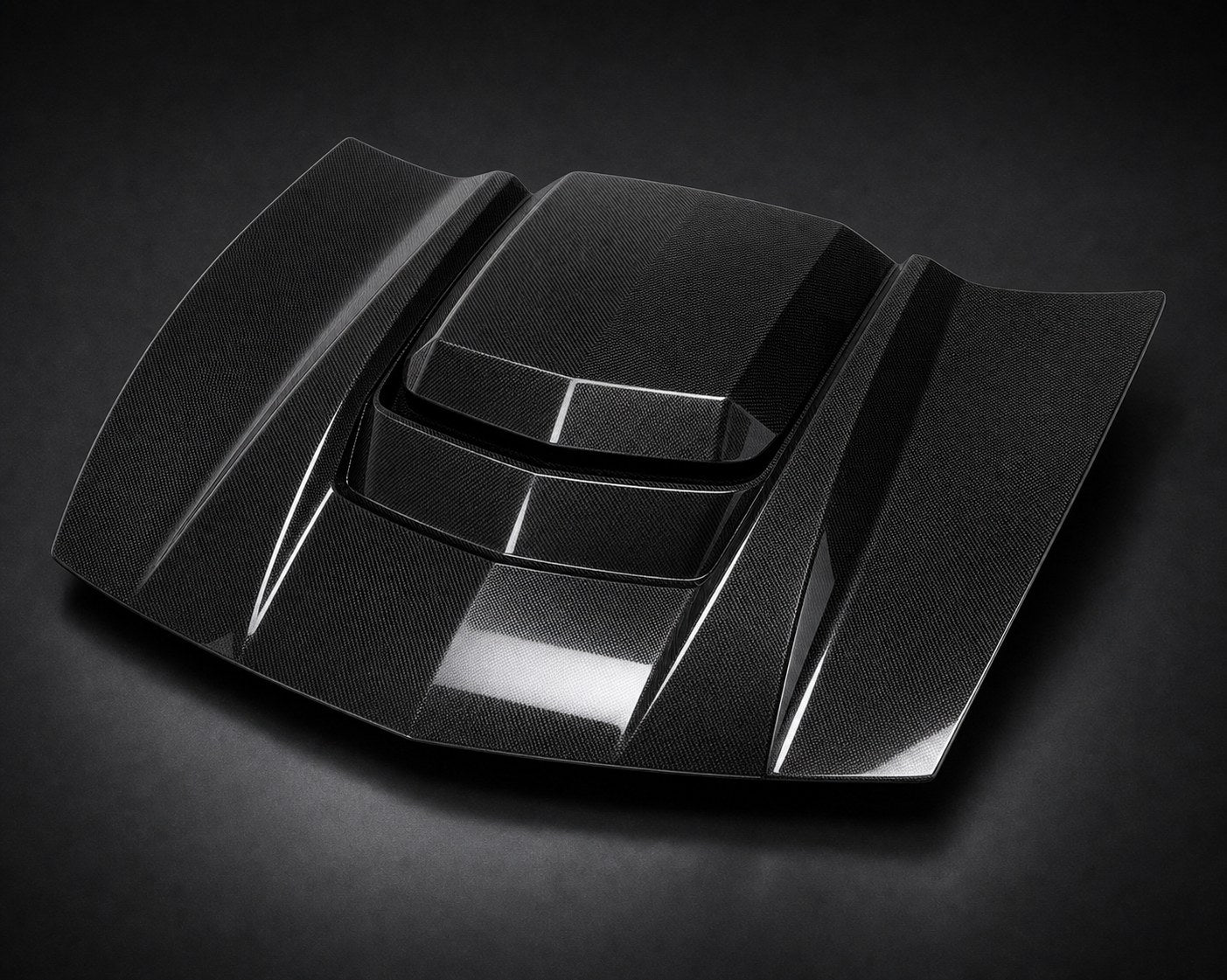 2014-2019 Chevrolet Corvette C7 ZR1 Style Carbon Fiber Hood - Alternate angle