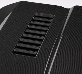 2005-2009 Ford Mustang Carbon Fiber Hood - Detail closeup