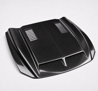 2005-2009 Ford Mustang Carbon Fiber Hood - Alternate angle