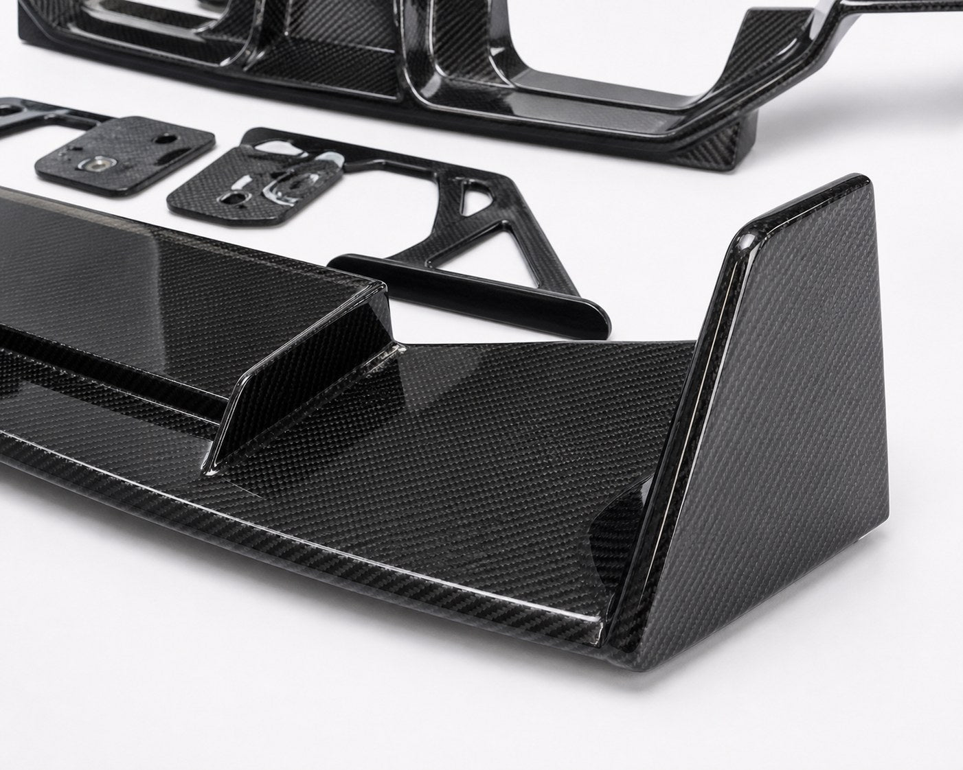 2023-2026 BMW M2 G87 Carbon Fiber Front Bumper Lip - Detail closeup