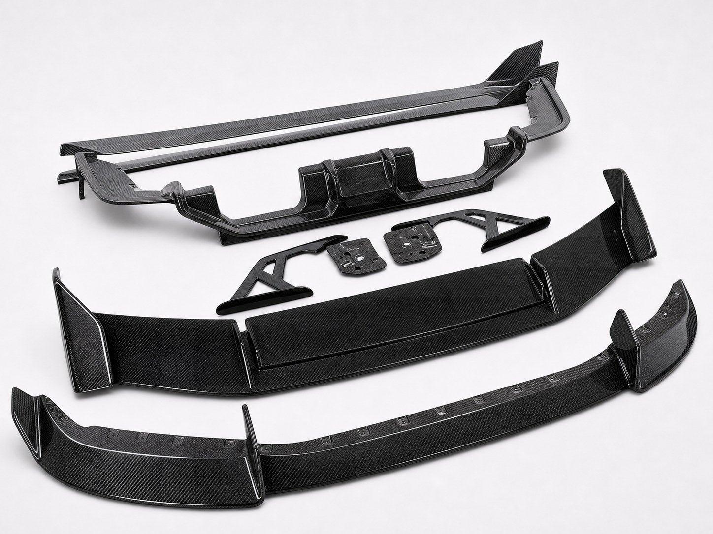 2023-2026 BMW M2 G87 Carbon Fiber Front Bumper Lip - Alternate angle
