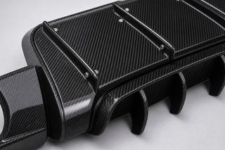 2015-2020 BMW F80 M3 / F82 M4 VRS Style Carbon Fiber Rear Diffuser - Detail closeup