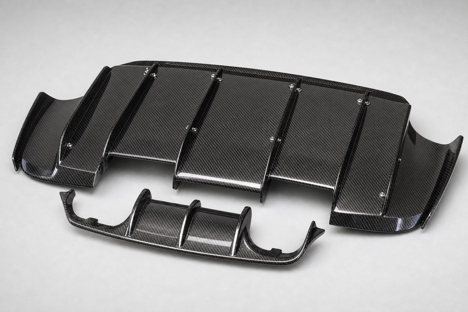 2015-2020 BMW F80 M3 / F82 M4 VRS Style Carbon Fiber Rear Diffuser - Alternate angle