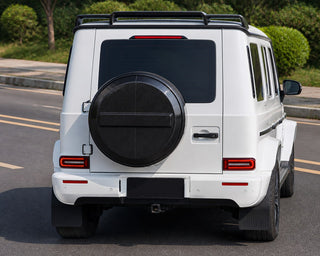 2019-2024 Mercedes-Benz G-Class W463A/W464 Dry Carbon Fiber Spare Tire Cover - Installed context