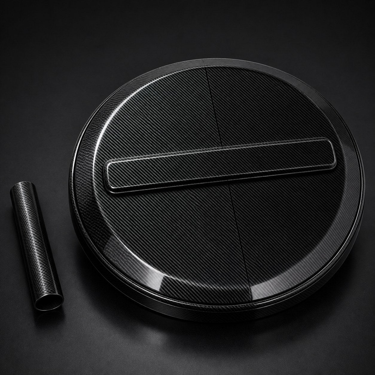 2019-2024 Mercedes-Benz G-Class W463A/W464 Dry Carbon Fiber Spare Tire Cover - Alternate angle