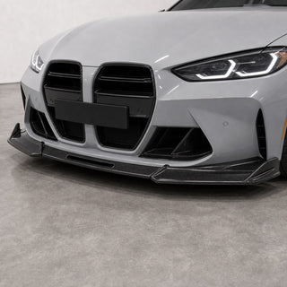 2021-2026 BMW G80 M3 / G82 M4 Carbon Fiber Front Lip Kit - Installed context