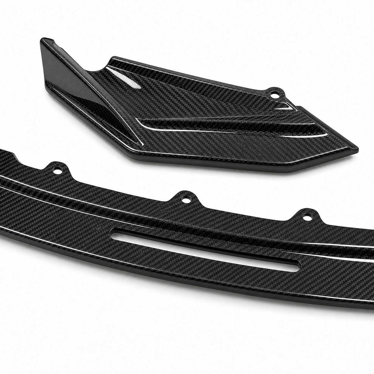 2021-2026 BMW G80 M3 / G82 M4 Carbon Fiber Front Lip Kit - Detail closeup