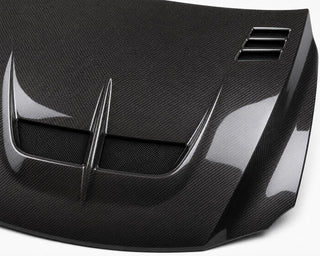2006-2013 Lexus IS XE20 Carbon Fiber Hood - Detail closeup