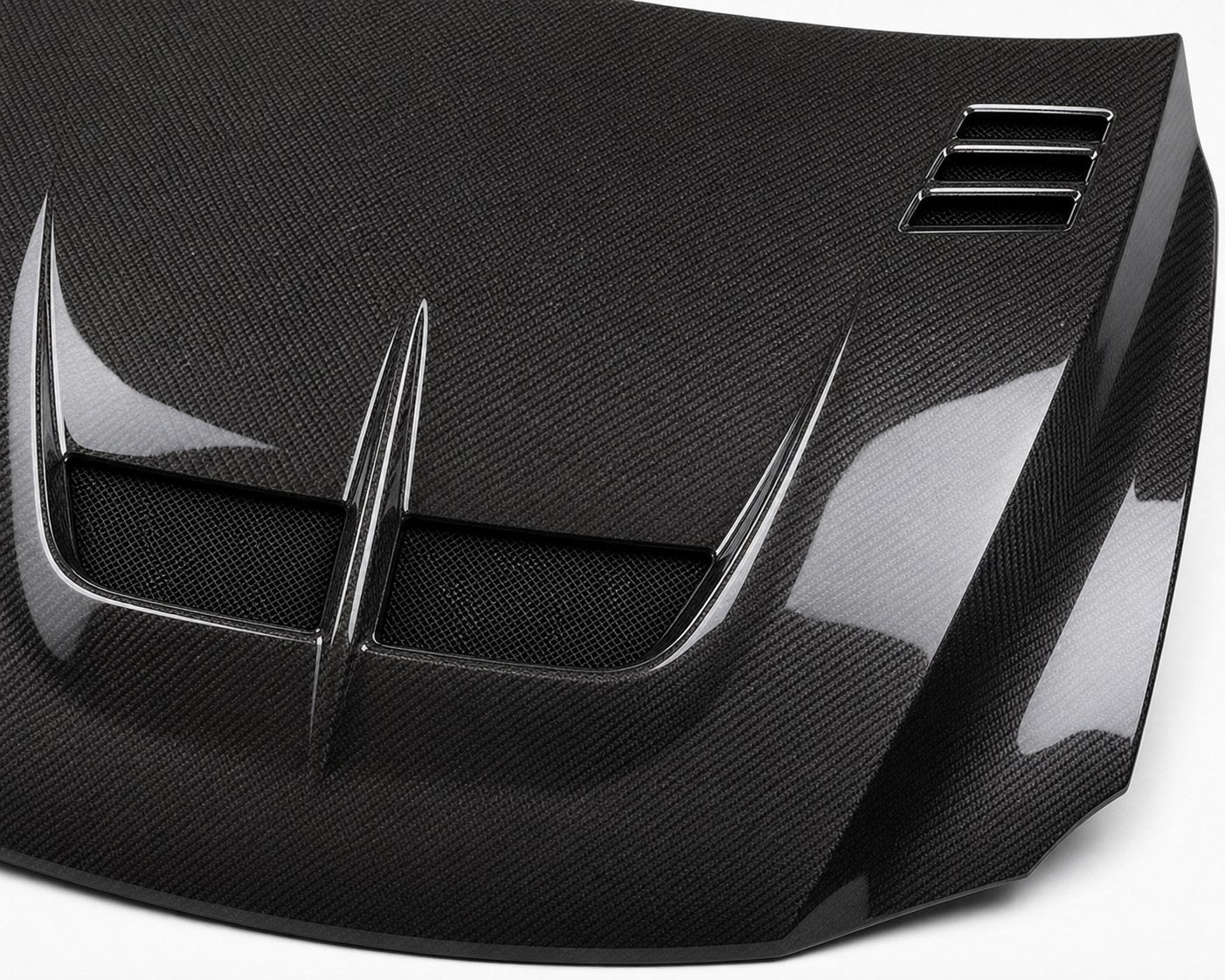 2006-2013 Lexus IS XE20 Carbon Fiber Hood - Detail closeup