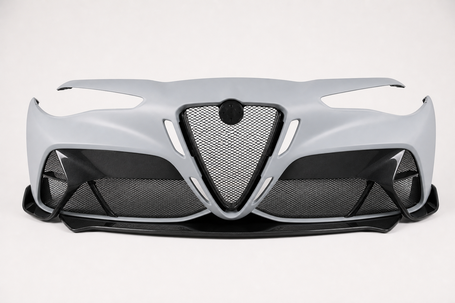 2017-2026 Alfa Romeo Giulia Unpainted PP Front Bumper Kit - Hero product
