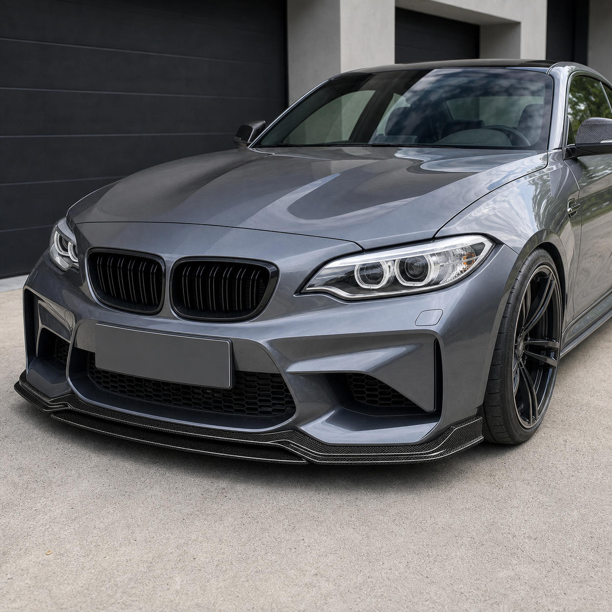 2016-2021 BMW M2 F87 Carbon Fiber Front Lip - Installed context