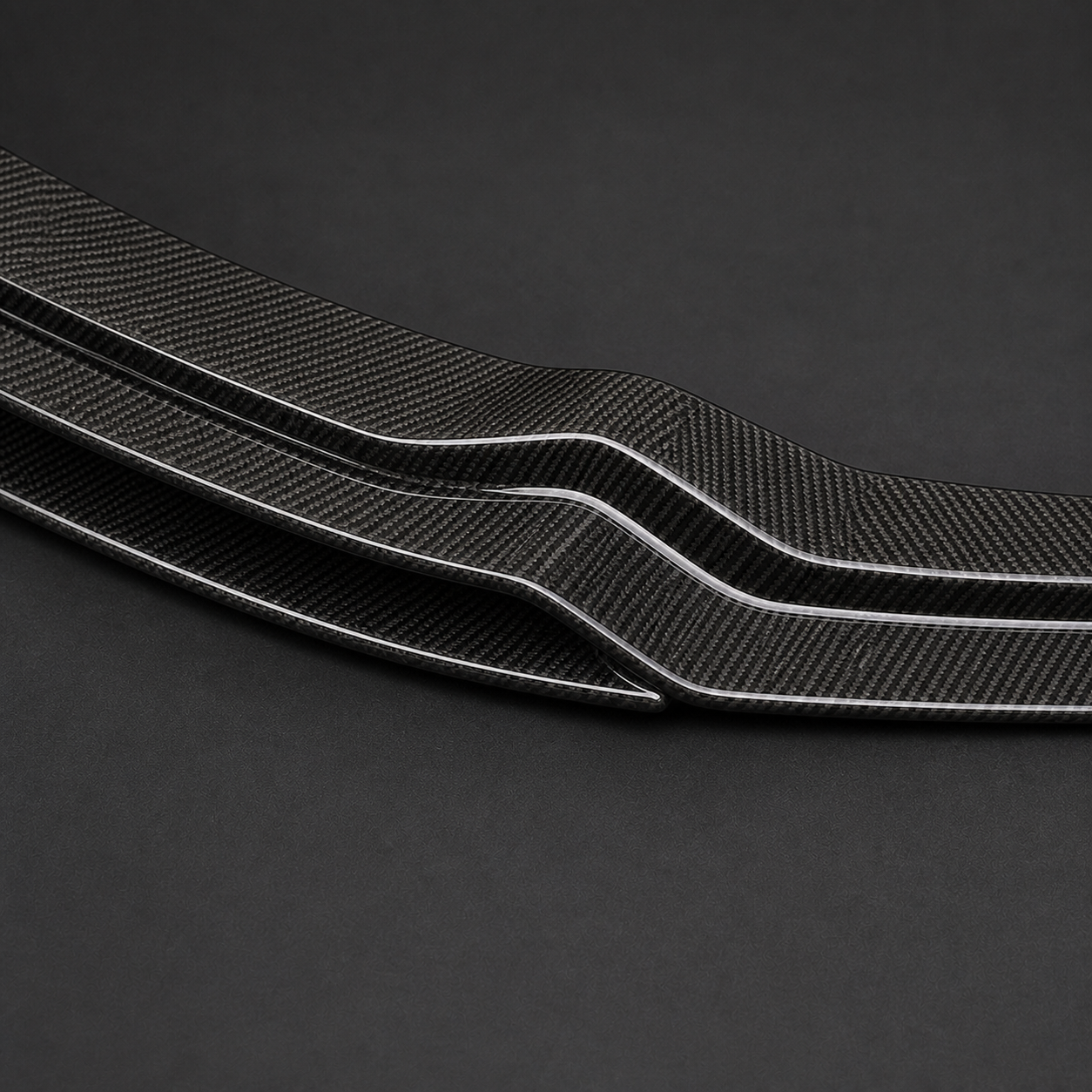2016-2021 BMW M2 F87 Carbon Fiber Front Lip - Detail closeup