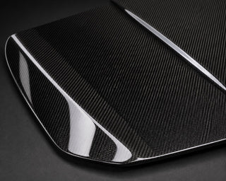 2018-2022 Honda Accord Carbon Fiber Hood - Detail closeup