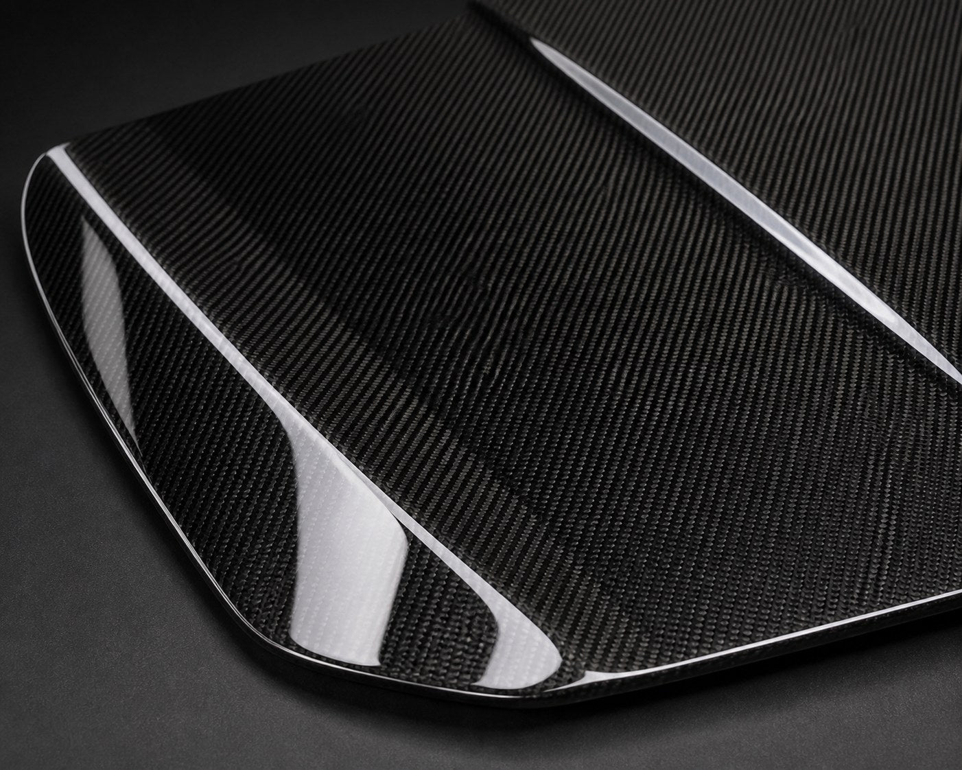2018-2022 Honda Accord Carbon Fiber Hood - Detail closeup