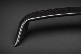 2012-2021 BMW 1/2 Series F20/F21/F22 Carbon Fiber Rear Bumper - Detail closeup