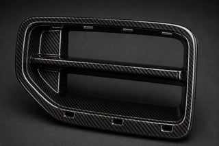 2023-2026 BMW M2 G87 Carbon Fiber Front Bumper Grille Trim - Detail closeup