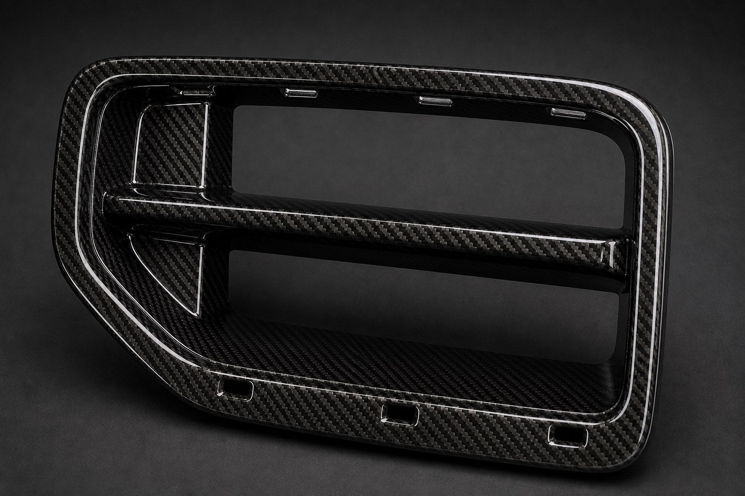2023-2026 BMW M2 G87 Carbon Fiber Front Bumper Grille Trim - Detail closeup