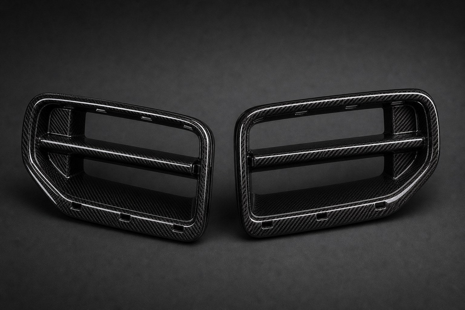 2023-2026 BMW M2 G87 Carbon Fiber Front Bumper Grille Trim - Alternate angle